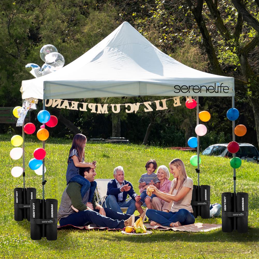 Pop Up Canopy Tent 10x10 - Waterproof UV Protection, Portable, White