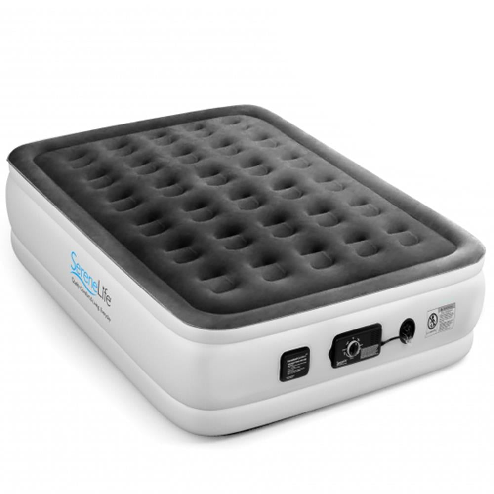 Full Air Mattress, Strong Support, Built-In Pump, 18" Raised Design