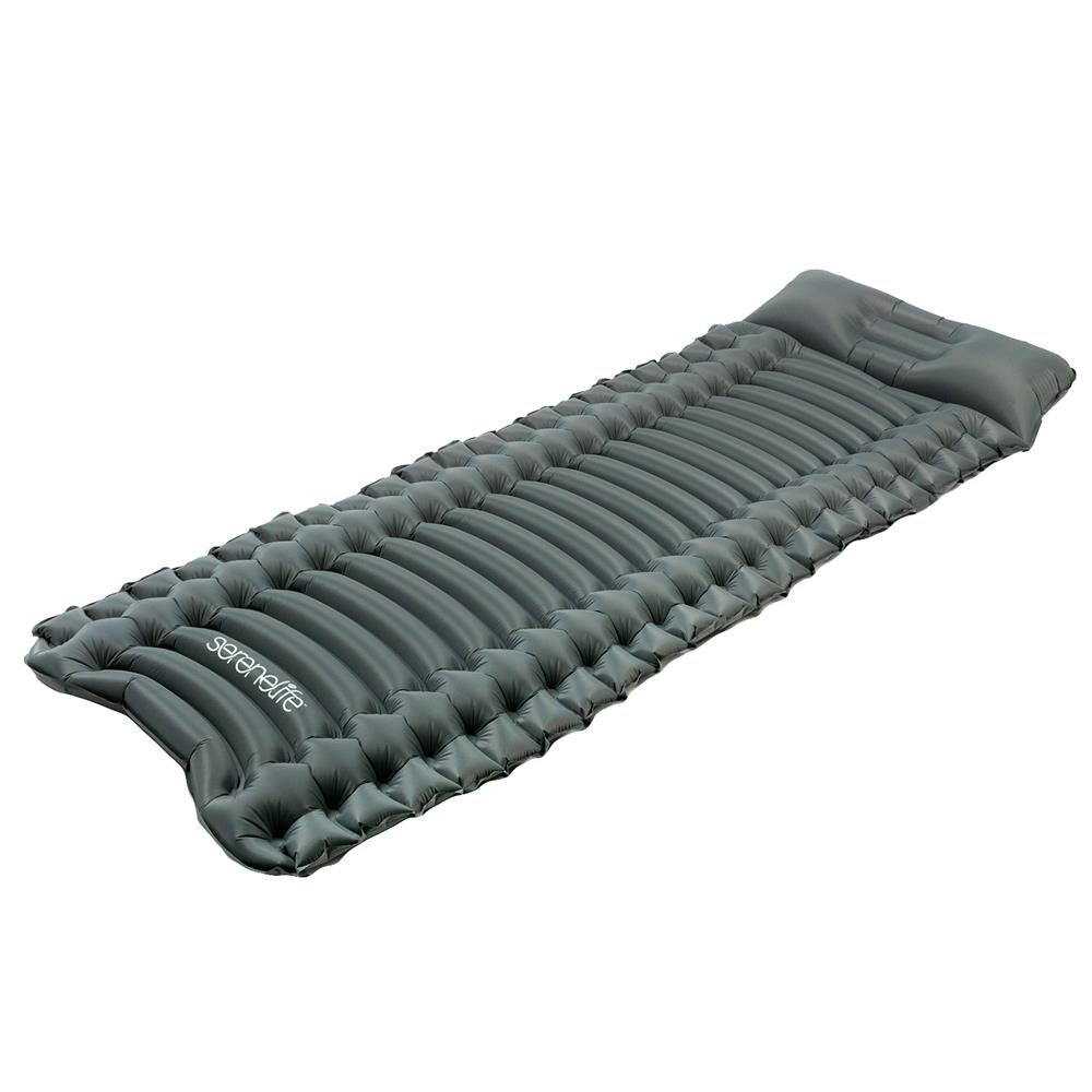 Sleeping Pad for Camping - Quick-Inflate, Tear-Resistant, Blue