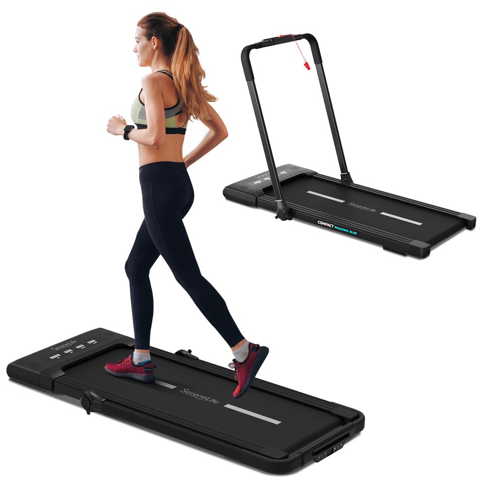 Foldable Treadmill & Walking Pad, 2.5 HP, 7.6 MPH, Easy Storage, 265lbs Capacity