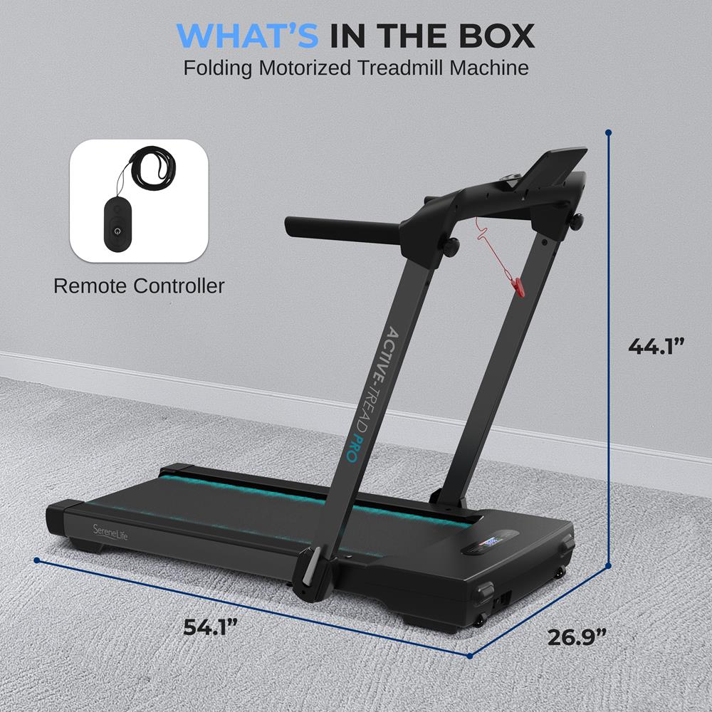 Walking Pad Treadmill, Space-Saving, 2.5HP, LED Display, 265lbs Capacity