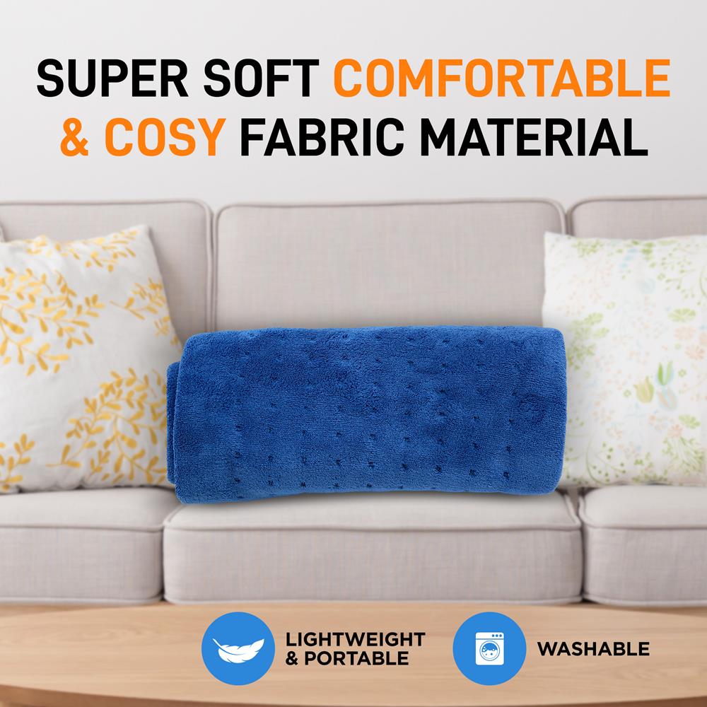 Electric Heating Pad Pain Relief, Quick Heat, Soft Coral Fleece, 24"x12"