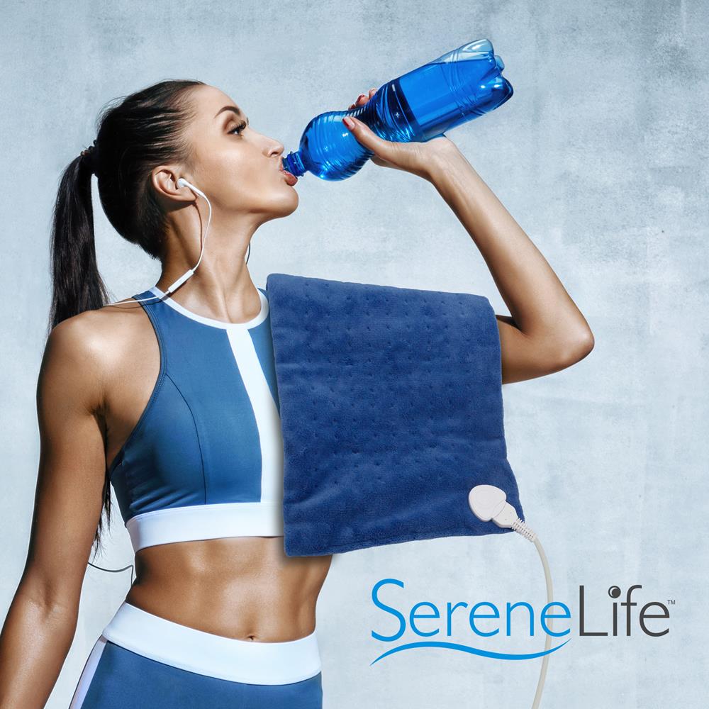 Electric Heating Pad Pain Relief, Quick Heat, Soft Coral Fleece, 24"x12"