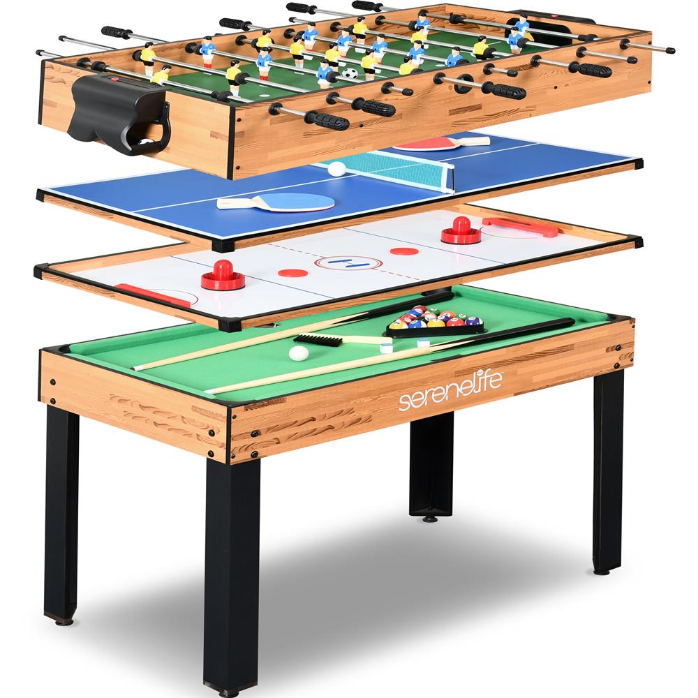 4-in-1 Game Table, Multi-Function, Sturdy Design, Indoor/Outdoor Use