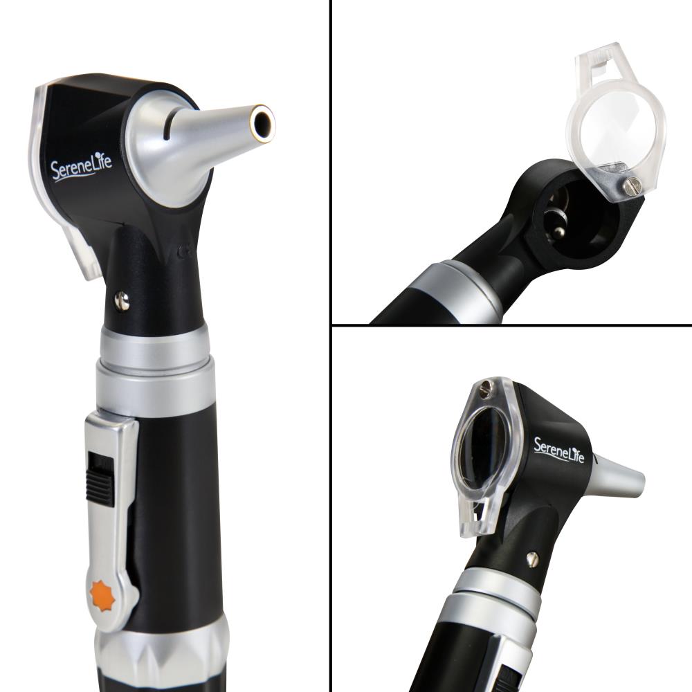 Fiber Optic Otoscope 3X Magnification LED Light Includes Ear Tips