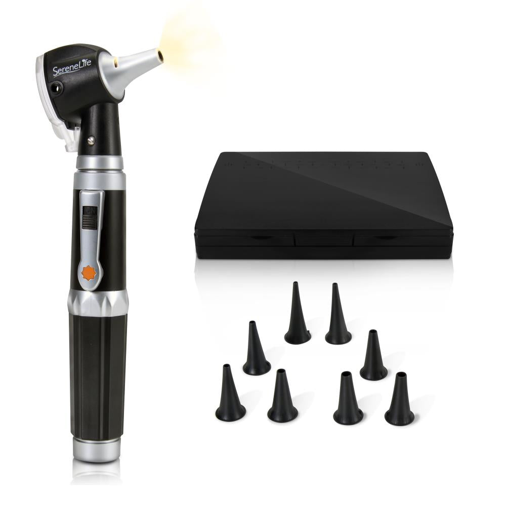 Fiber Optic Otoscope 3X Magnification LED Light Includes Ear Tips