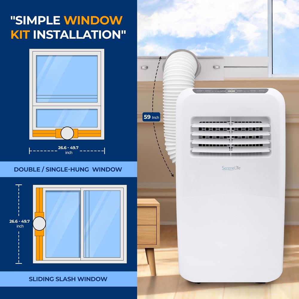 Portable Air Conditioner 8,000 BTU Efficient Cooling Remote Control