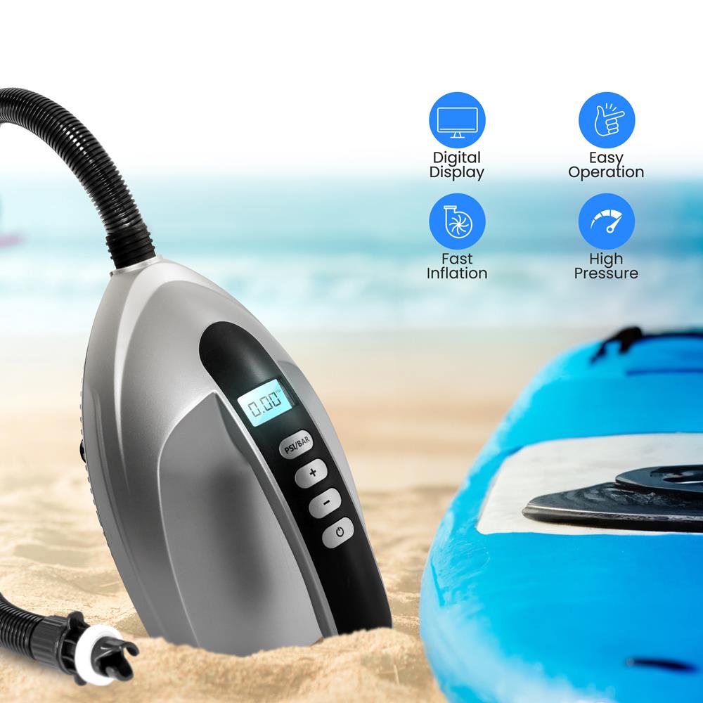 Inflatable Paddle Board Pump 20PSI High Pressure 12V DC Electric Air Pump