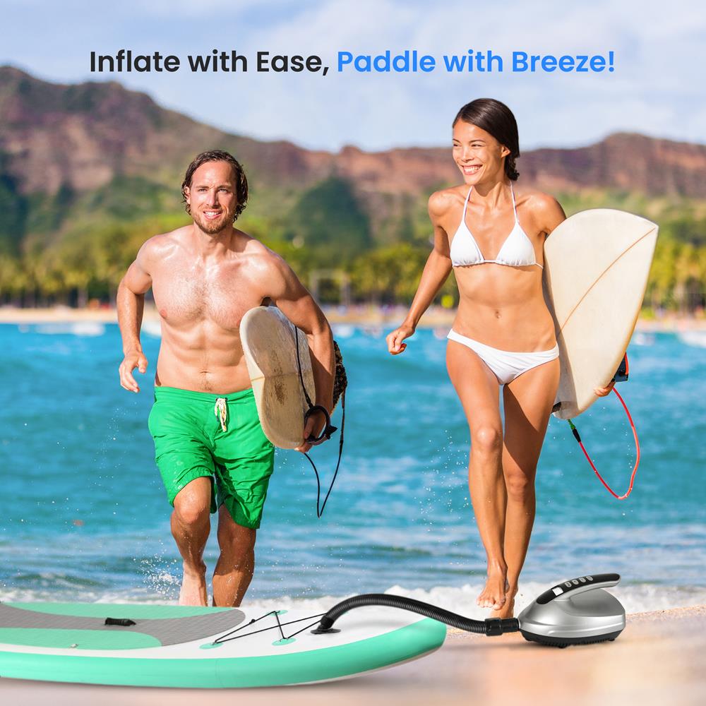 Inflatable Paddle Board Pump 20PSI High Pressure 12V DC Electric Air Pump