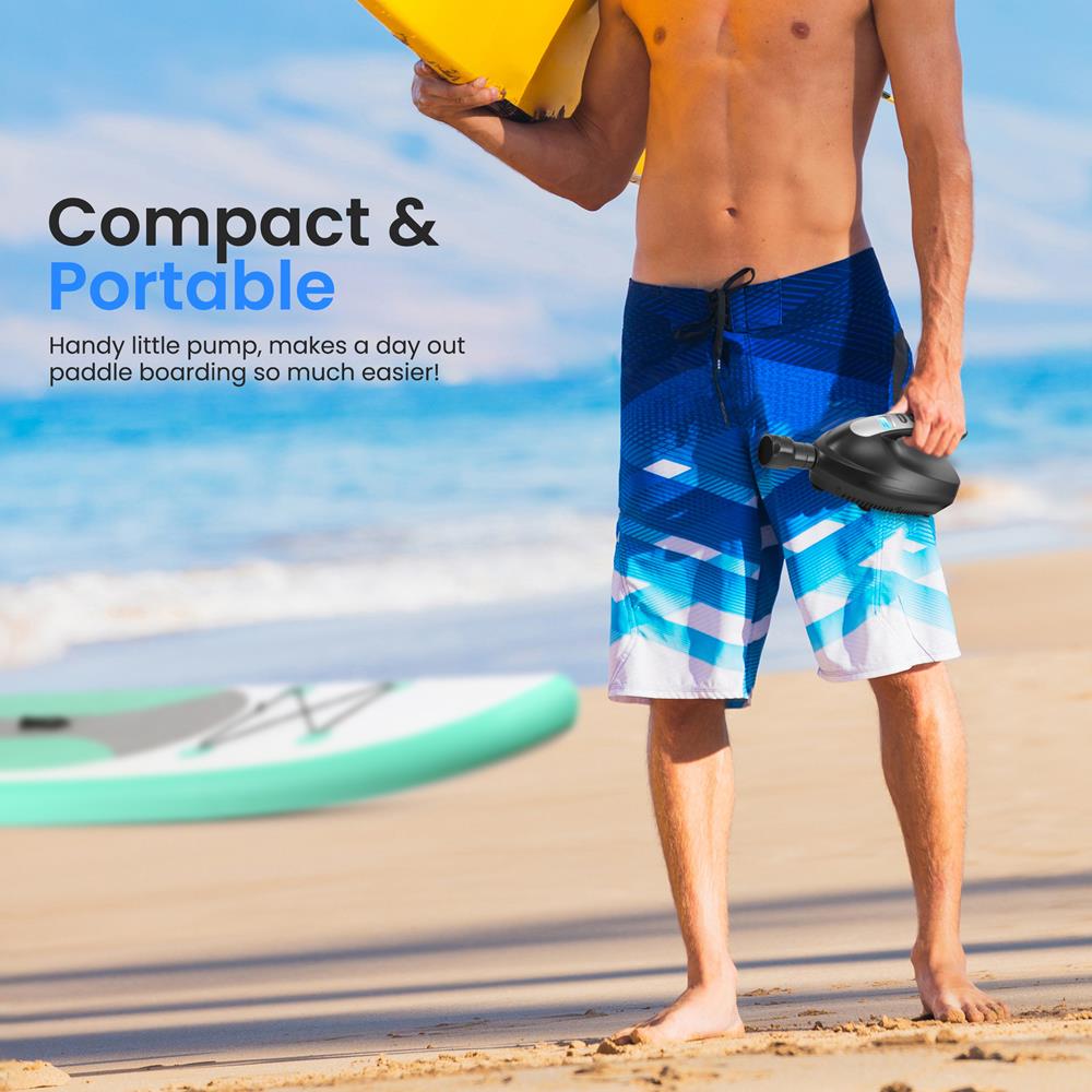 Inflatable Paddle Board Pump 16PSI High Pressure 12V DC Electric Air Pump