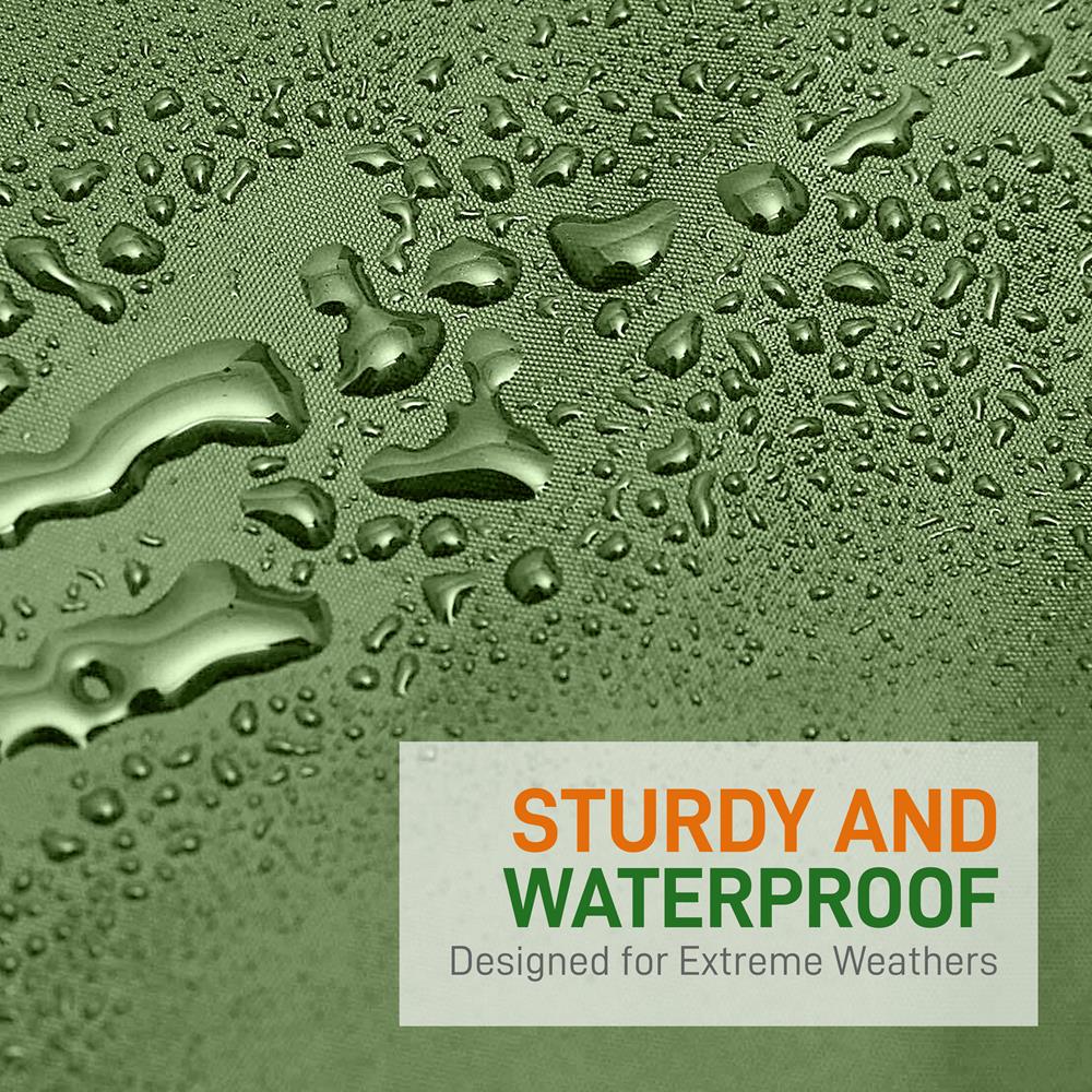 Mummy Sleeping Bag 4-Season Waterproof 210T Polyester Green