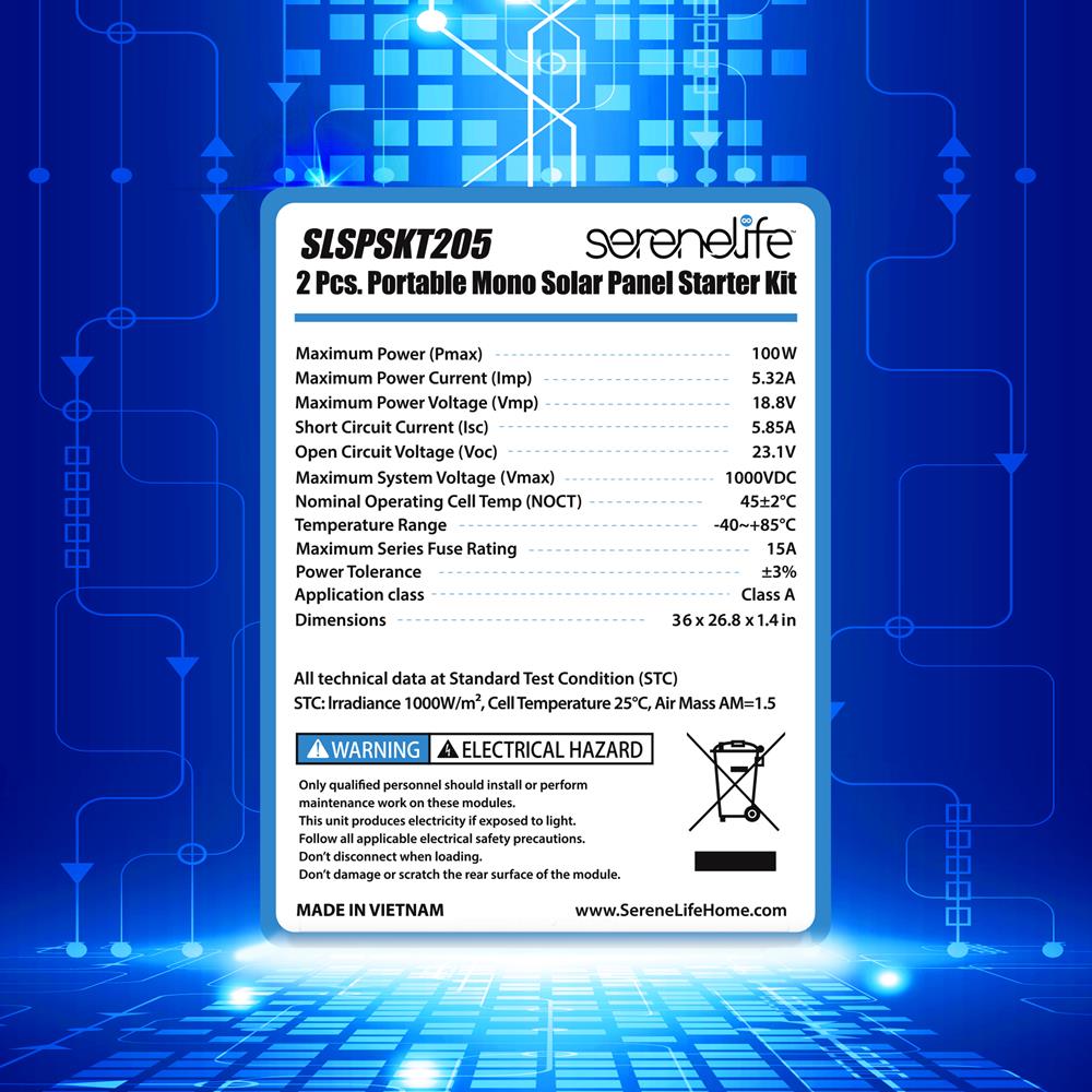 2 Pcs. Portable Mono Solar Panel Starter Kit - 100W X 2 Off-Grid Solar Panel Kit With 30A Pwm Controller With Lcd Screen
