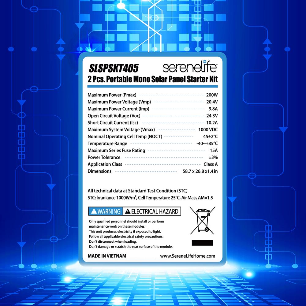 2 Pcs. Portable Mono Solar Panel Starter Kit - 400W Off-Grid Solar Panel Kit With 30A Pwm Controller With Lcd Screen