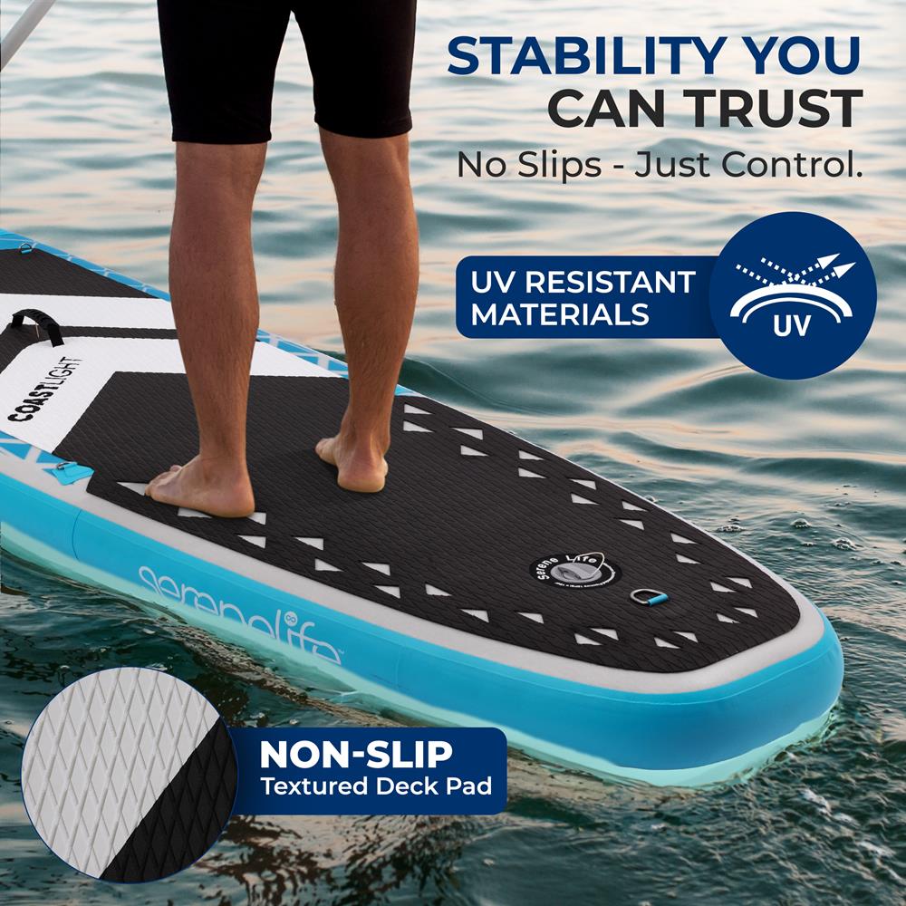 Inflatable Stand-Up Paddle-Board with LED Lights