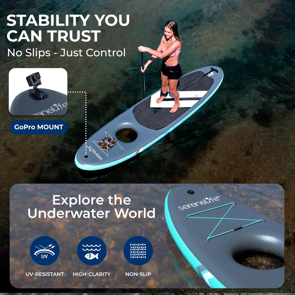 Inflatable Stand-Up Paddle-Board with Window