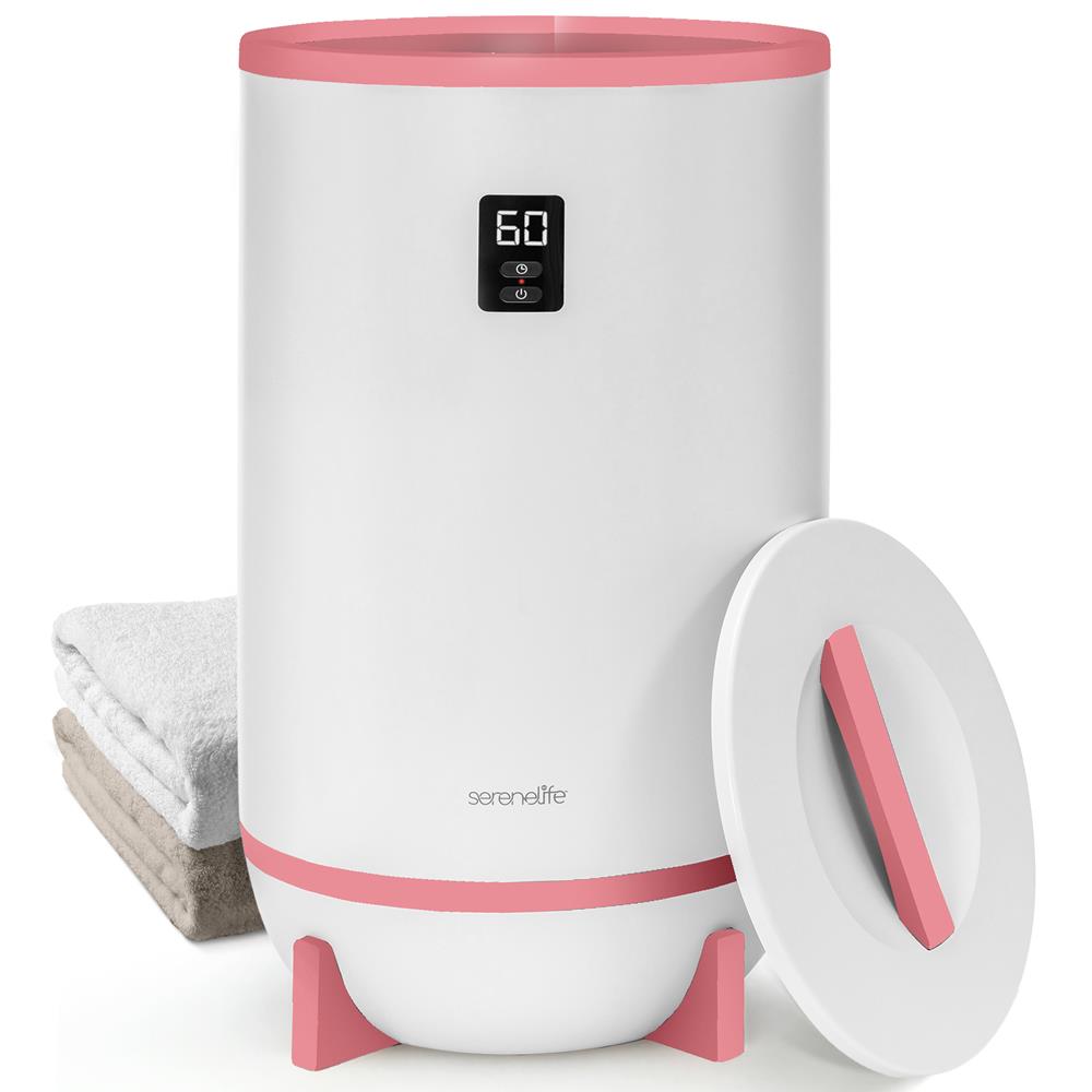 Portable Towel Warmer, Quick Heat, Auto Shut-Off, Pink