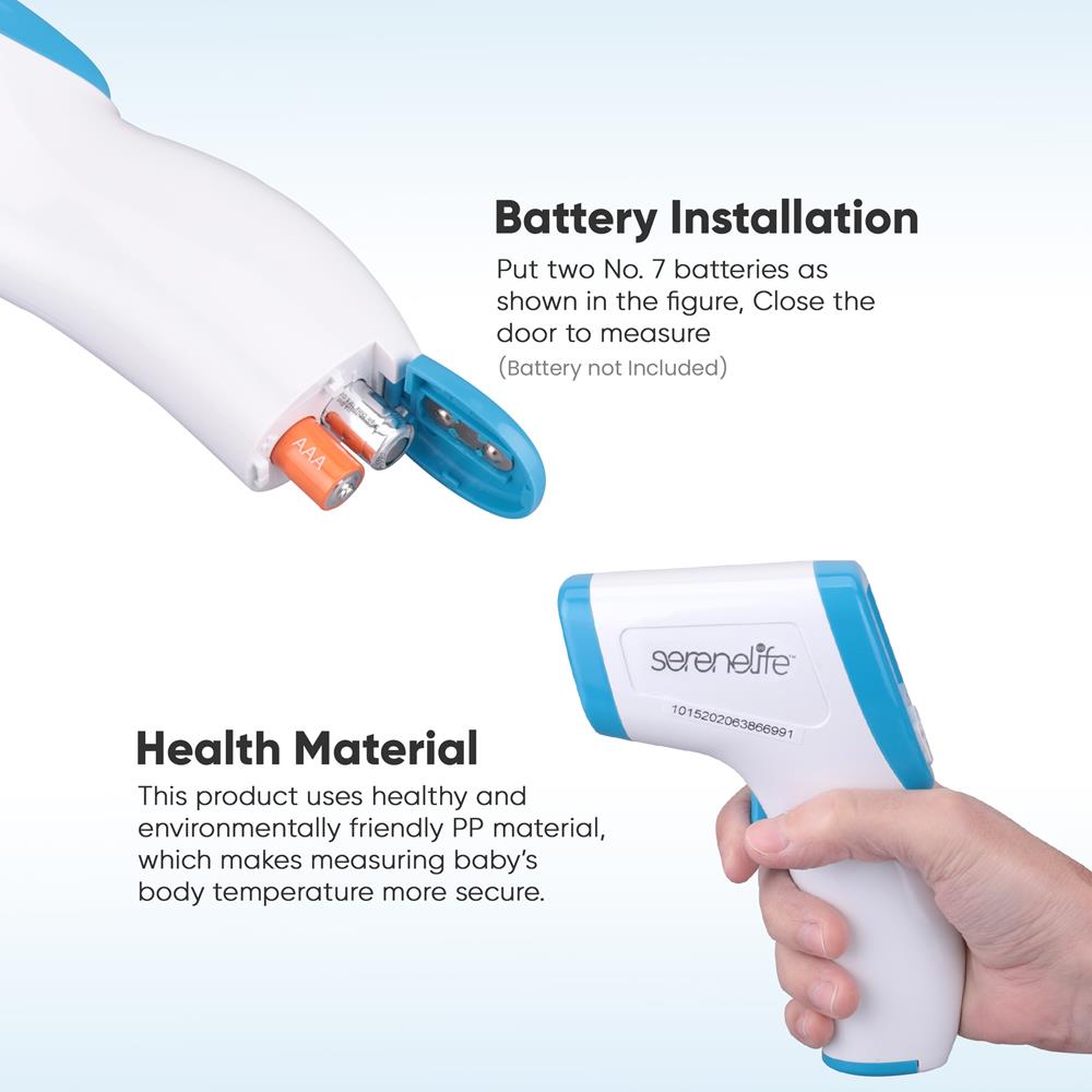 Infrared Thermometer Fast Accurate Non-Contact LCD Display Fever Alarm