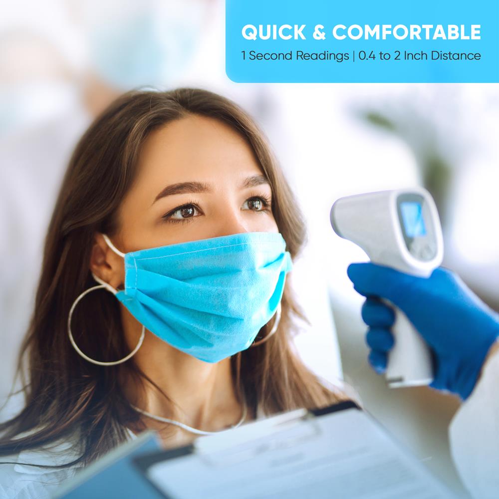 Infrared Thermometer Fast Accurate Non-Contact LCD Display Fever Alarm