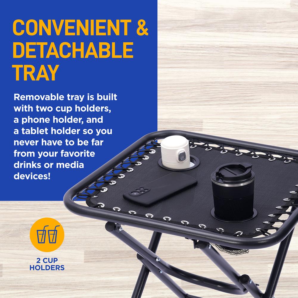 Zero Gravity Chair Set 2-Pack, Ultimate Comfort, Steel & Textilene Fabric