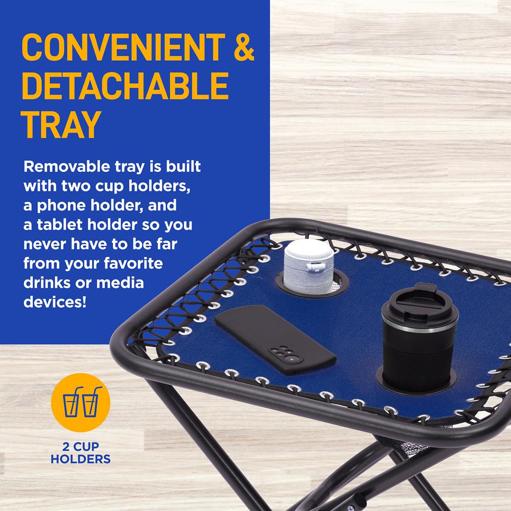 Zero Gravity Chair Set 2-Pack, Ultimate Comfort, Steel & Textilene, Blue