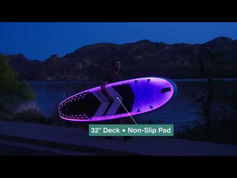 Inflatable Stand-Up Paddle-Board with LED Lights